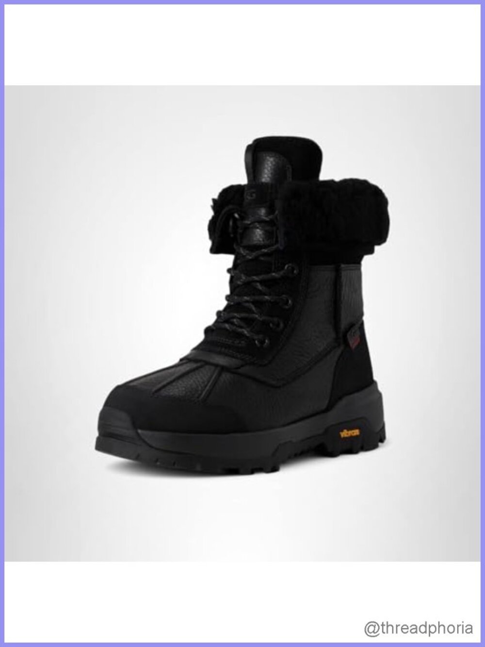 Waterproof Leather Mid-Calf Snow Boots Wool Lined Cold Weather Winter